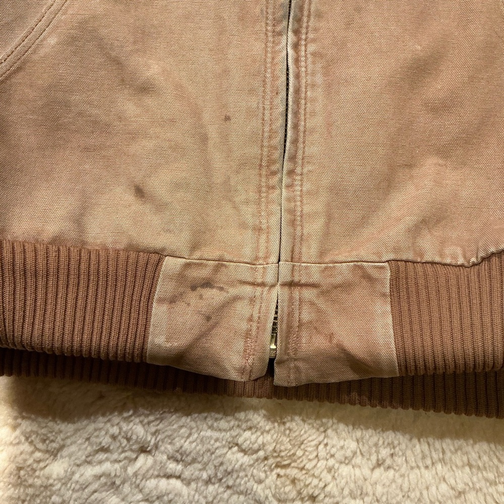 Vintage distressed tan hooded Carhartt jacket - Picture 9 of 12